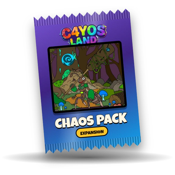 Design-Vorschau des Chaos-Pack-Boosters mit Rune Ant vorne